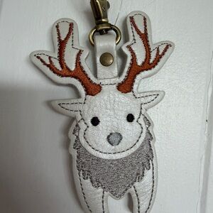 Portland Leather Stag Keychain
